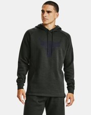 Under Armour Mens Project Rock Charged Cotton Brahma Hoodie Sm 1362104-310 NWT