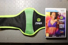 Zumba Fitness World Party Bundle Fascia Cintura Nintendo Wii Pal Italiano 2014