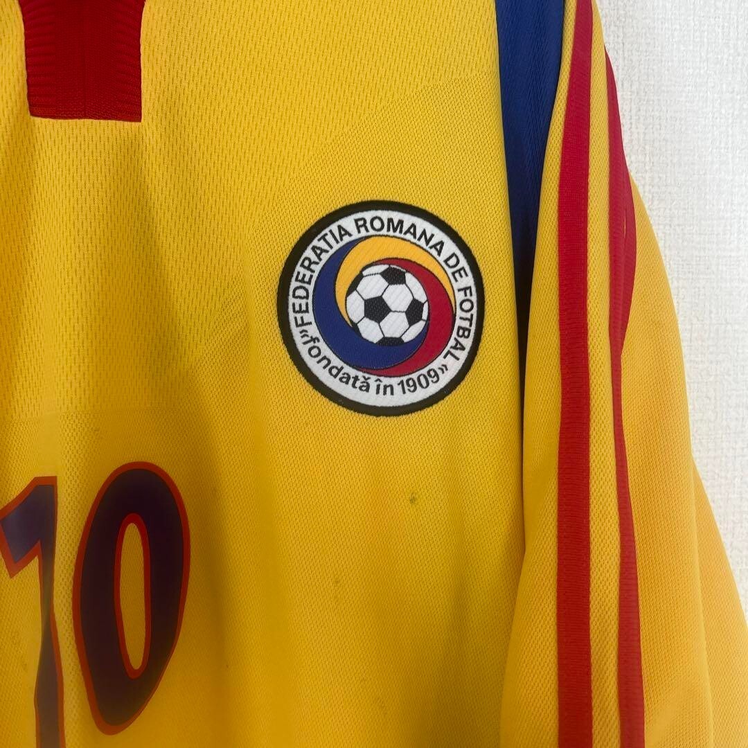 adidas - 【美品】ルーマニア代表　ユニホーム HAGI Vintage Hagi Romania 2000 Home Size L adidas Jersey Original