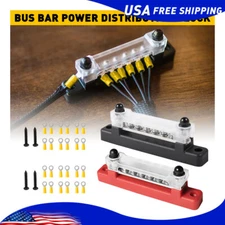 2PCS 150A 12V DC 6 TERMINAL WAY BUS BAR DISTRIBUTION BLOCK FOR CAR MARINE BOAT