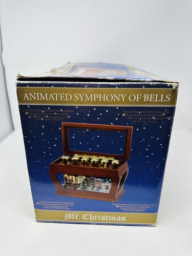 Mr Christmas Animated LED Symphony of Bells Wooden Music Box 70 Songs - READ - 第 13/15 張圖片