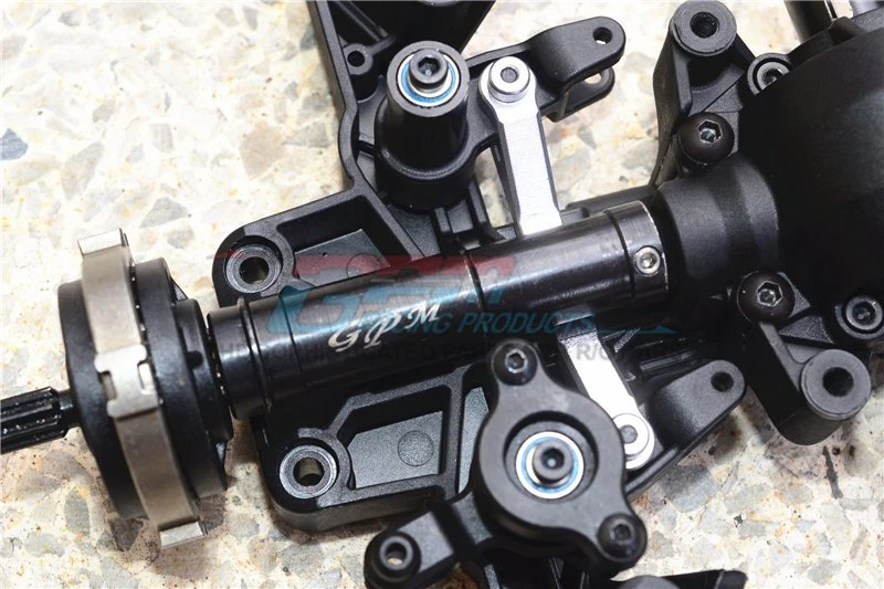 Eje de transmisión delantero central de acero endurecido GPM Racing - para Traxxas UDR UDR037SF-BK Foto 2 de 4