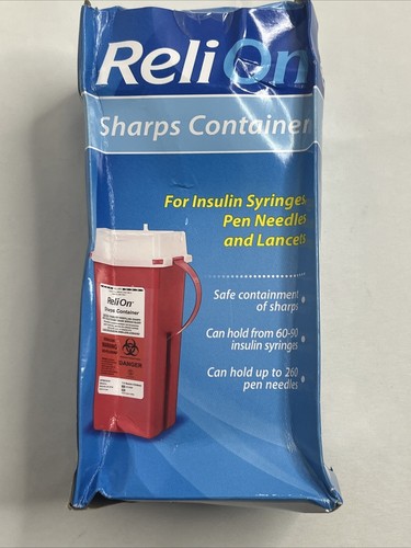 ReliOn Sharps Container For Insulin Syringes, Pen Needles and Lancets - Picture 5 of 6