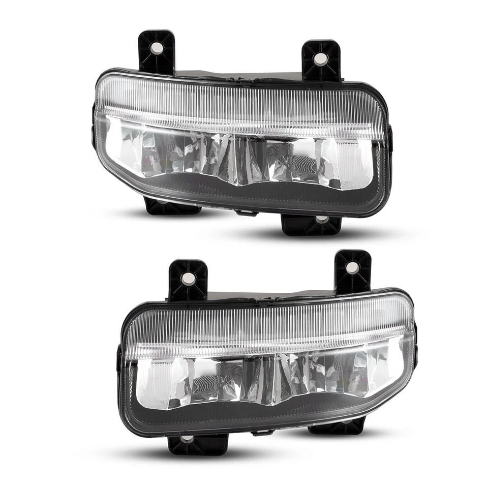 Pair For 2019-2024 Dodge Ram 1500 2500 3500 LED Bumper Fog Lights+Switch Kits - Image 2 of 4