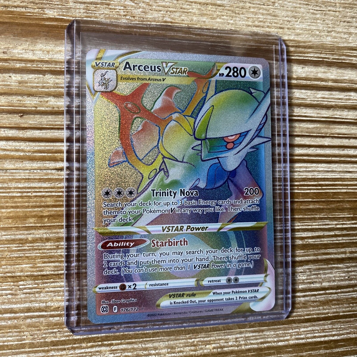 Arceus VStar 176/172 Brilliant Stars Pokemon Card Near Mint