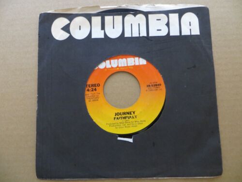 Journey – Faithfully / Frontiers - 1983 Columbia 38-03840 7" Single VG/Generic
