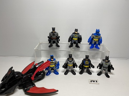 FISHER PRICE IMAGINEXT - DC FIGURAS Batman + Motocicleta - Paquete - Joblot x7 - Imagen 8 de 11
