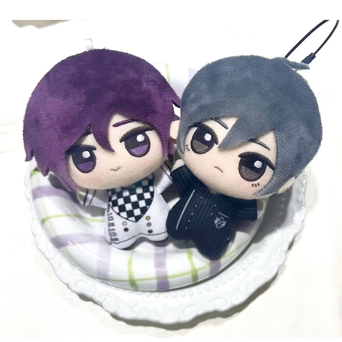 Danganronpa Kokichi Abuela Saihara Shuichi 10 cm Muñeca de Peluche Juguete de Peluche Colgante Regalo