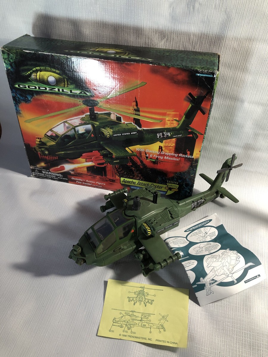 TrendMasters 1998 Godzilla Apache Attack Helicopter