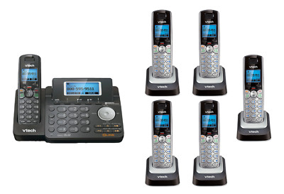 VTech DS6151 Dect 6.0 2 Line Phone system with 6 Handsets DS6151-2 CALL BLOCKIN