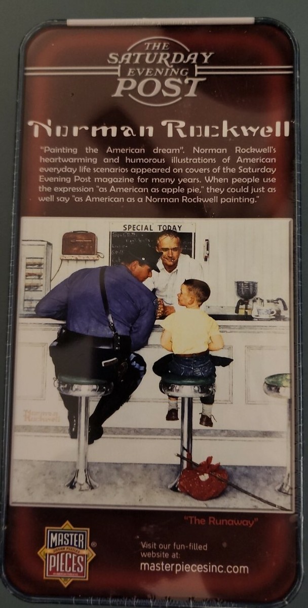 Norman Rockwell 500 Piece Saturday Evening Post The Runaway