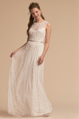 NEW BHLDN Eliza Dress size MSRP: $280 ivory