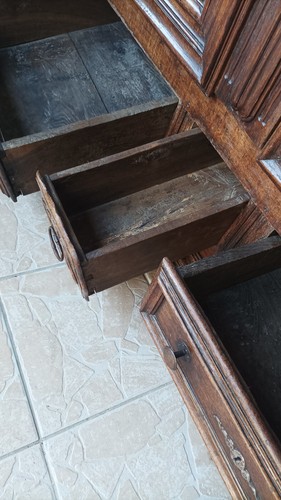 Armoire Louis XIV en chêne massif époque 18ème - Afbeelding 21 van 23