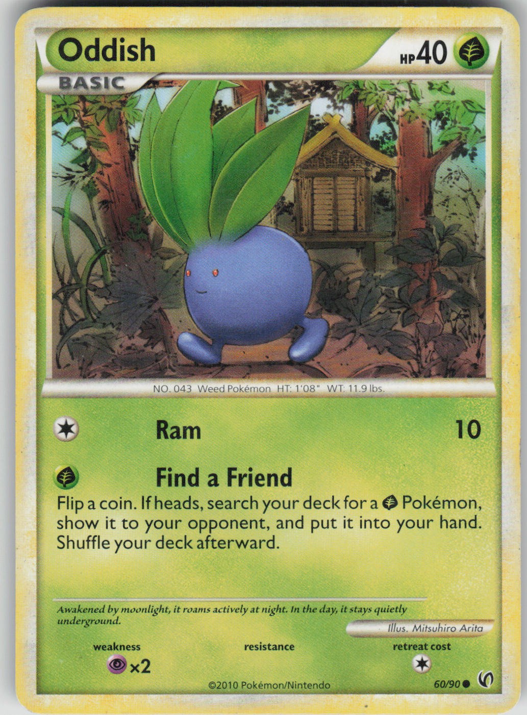 Pokemon TCG Oddish Common Undaunted 60/90