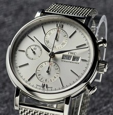 IWC Portofino Chronograph IW391028 42mm Silver Dial Automatic Box Papers