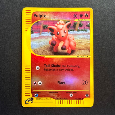 Vulpix 136/165 Expedition Reverse Holo 2002 English Pokemon TCG WOTC Yuka Morii
