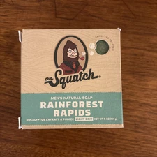 Dr Squatch Soap Bar Rainforest Rapids 5 Oz-Natural Ingredients-NIB