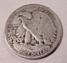 US Walking Liberty half dollar - lot of 3 coins. 1940, 1944, 1946. Circulated. — photo 8