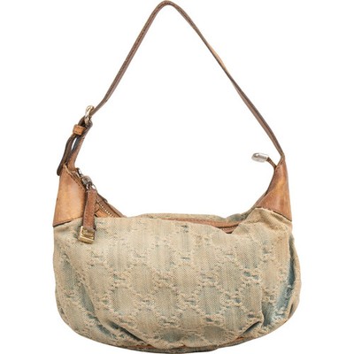 Gucci Monogram Denim GG Hobo Shoulder Bag Tasche
