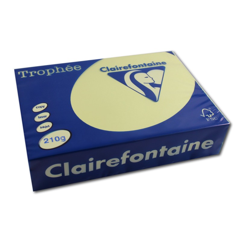 Papier A4 210g canari rigide pour imprimer des fiches de signalisation claires sans transparence