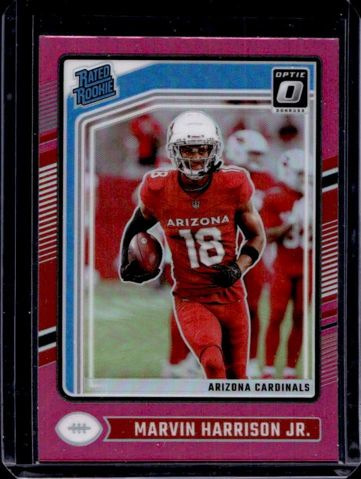 2024 Donruss Optic Marvin Harrison Jr. Pink Rated Rookie #276 Cardinals
