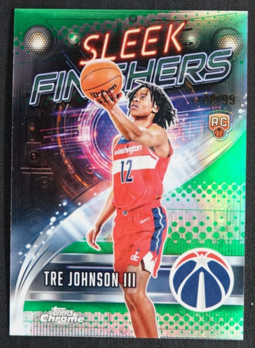2025 Topps Chrome Tre Johnson III Refractors Green (RAW)