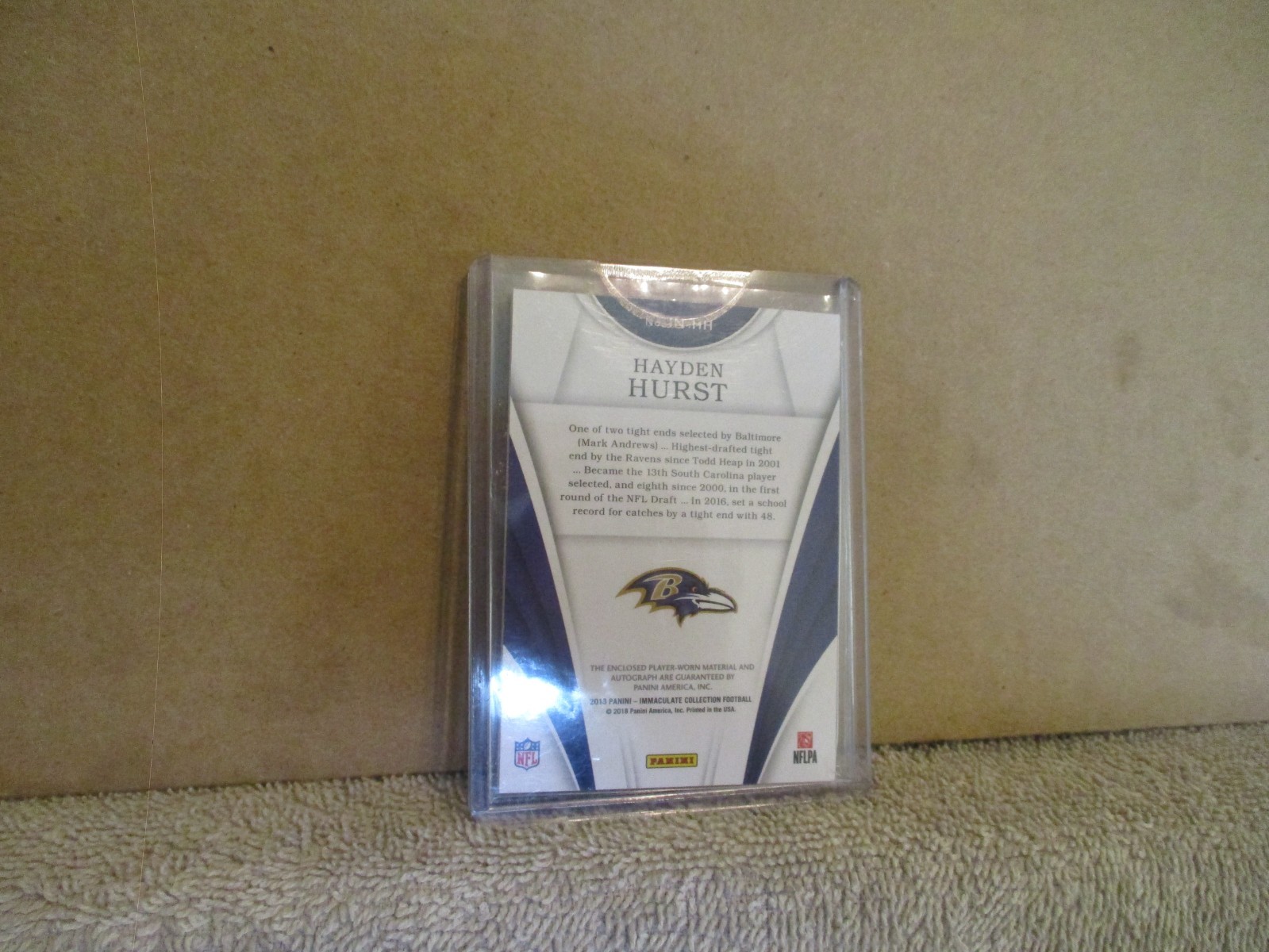 2018 PANINI IMMACULATE HAYDEN HURST #IN-HH RC 2 COLOR PATCH ON CARD AUTO 51/81 view 14