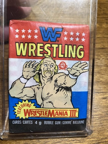 1987 Topps WWF Trading Cards One SEALED Pack - WWE WrestleMania III - Hulk Hogan