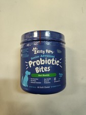 Zesty Paws Senior Probiotic Bites 90 Ct Chicken Flavor Digestive Health for Dogs