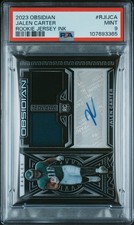 2023 Panini Obsidian Jalen Carter Rookie Jersey Ink Auto #/199 PSA 9 EAGLES RPA