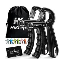 Grip Strength Trainer Kit (2 Pack), Forearm Strengthener, Hand Grip Gripper S...
