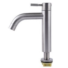 Basin Faucet Sink Tap Single Handle Stainless Steel Bathroom Faucet Cold Water