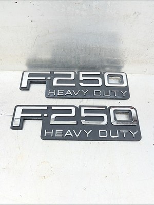 92-97 FORD F250 HD Fender Emblem Badge Nameplate 1996 HD Models OEM (2)