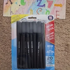 Paper Mate Ballpoint Pens, Black Ink Pen, Medium Point (1.0mm), 17 Count