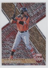 2019 Panini Elite Extra Edition Status Red Die-Cut 49/99 Luis Matos #168 0b0