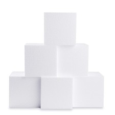 Silverlake 6x6x6 Craft Foam Cubes for Styrofoam Block Projects 6-Pack 