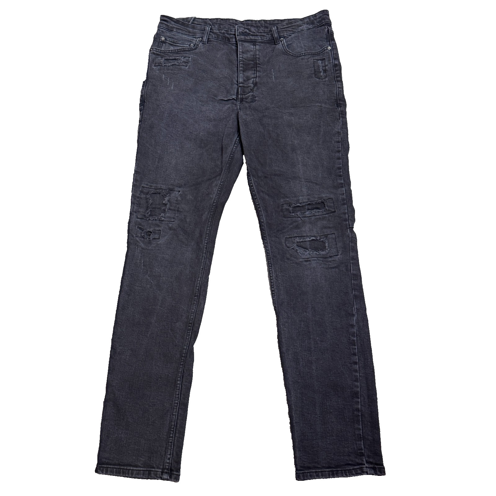 KSUBI MEN'S CHITCH BONEYARD BLACK DENIM JEANS 36 x 32 DISTRESSED