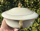 france RAYNAUD & CO COVERED CASSEROLE vegetable serve bowl ART DECO gold LIMOGES — photo 4