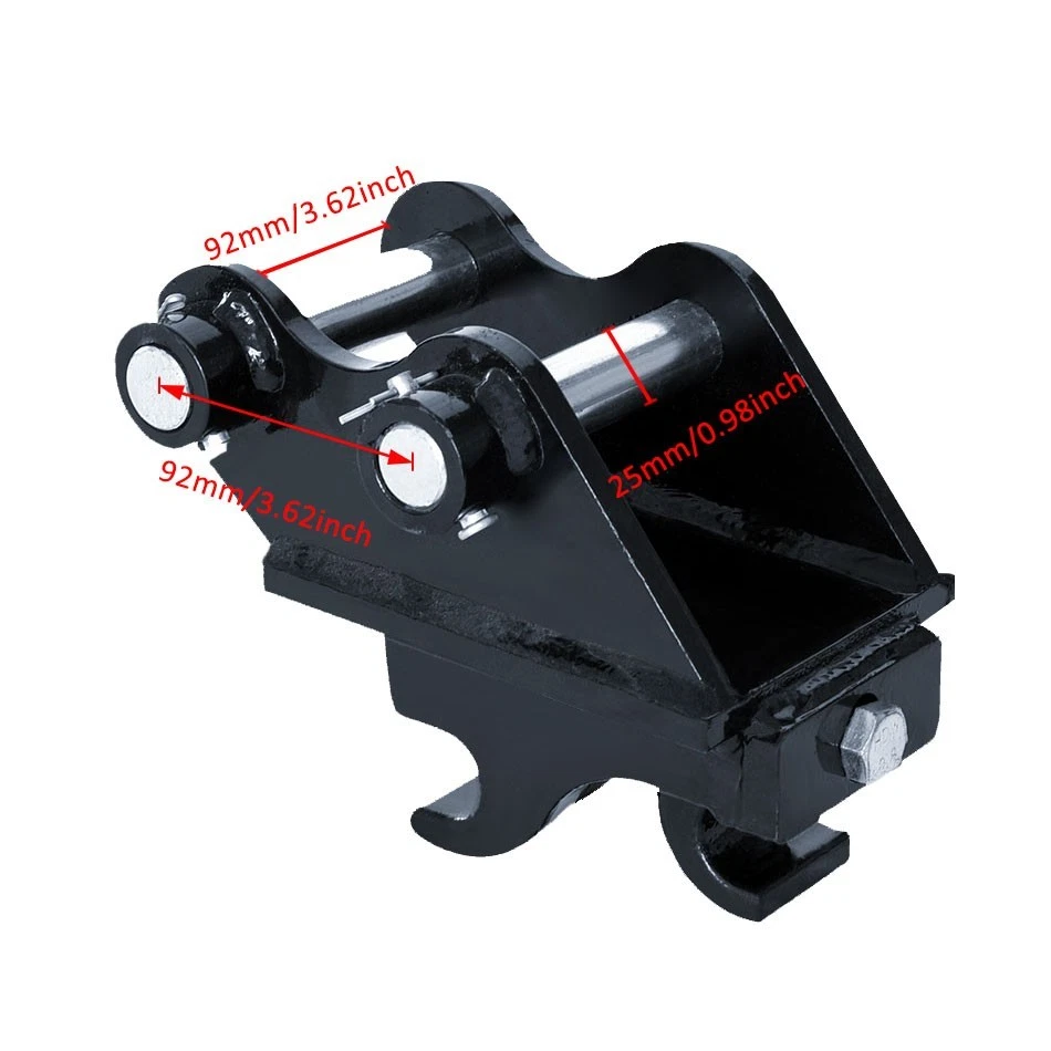 Accesorio de acoplador de enganche rápido para mini excavadora - se adapta a excavadora de 0,8-2 toneladas Foto 4 de 4