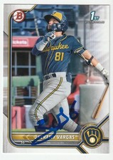 Jheremy Vargas Signed 2022 Bowman Prospects Card BP-144 Auto Autograph COA