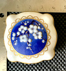 EMAUX THARAND LIMOGES PORCELAIN TWO PIECE TRINKET PILL BOX 3 3/4" X 3 3/4" — photo 5