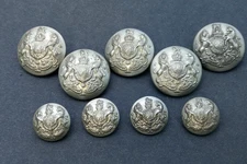 Edwardian General service Button Complete set Hobson & Sons Lexington St London