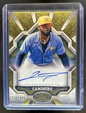 2025 Topps Tier One Junior Caminero Break Out Auto #/149 Rays