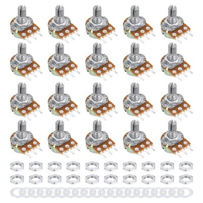 20x WH148 Potentiometer 1MΩ Einzelgelenk 3 Anschl. Linear Rotary Audio