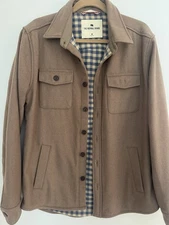 The Normal Brand Brightside Flannel Lined Jacket PINE BARK  Size M