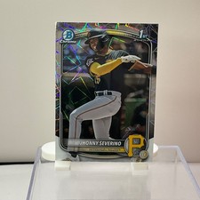 2025 Topps Bowman- Chrome Prospects - Jhonny Severino, Laser Refractor #BCP-233