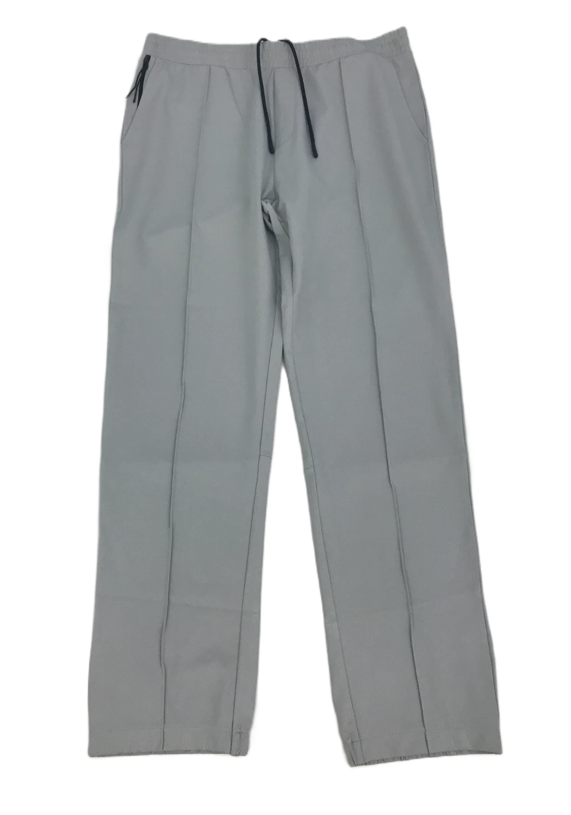 M&S Men's Trousers Silver Grey Jogger Regular Elastic Waist Pintuck Pockets New