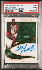 2019 Panini Immaculate Marks of Greatness Bill Russell auto /25 PSA 9 Pop 3
