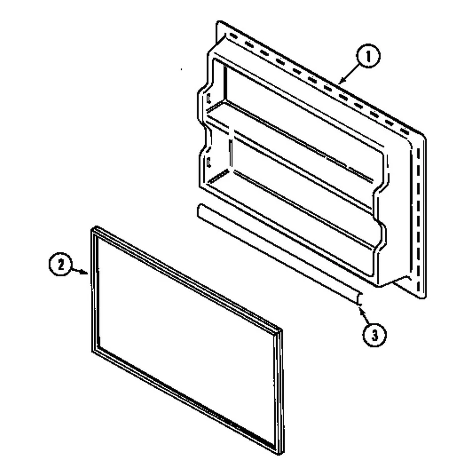 Magic Chef Refrigerador Congelador Puerta Estante Barra Retenedor Borde (W11045462) {P9237} Foto 3 de 4