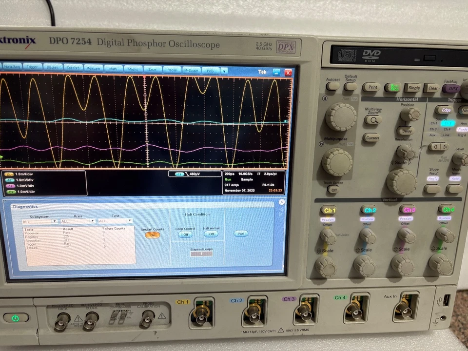 Tektronix DPO 7254 Digital Phosphor Oscilloscope 2.5GHz/40GS/s - Image 2 of 4